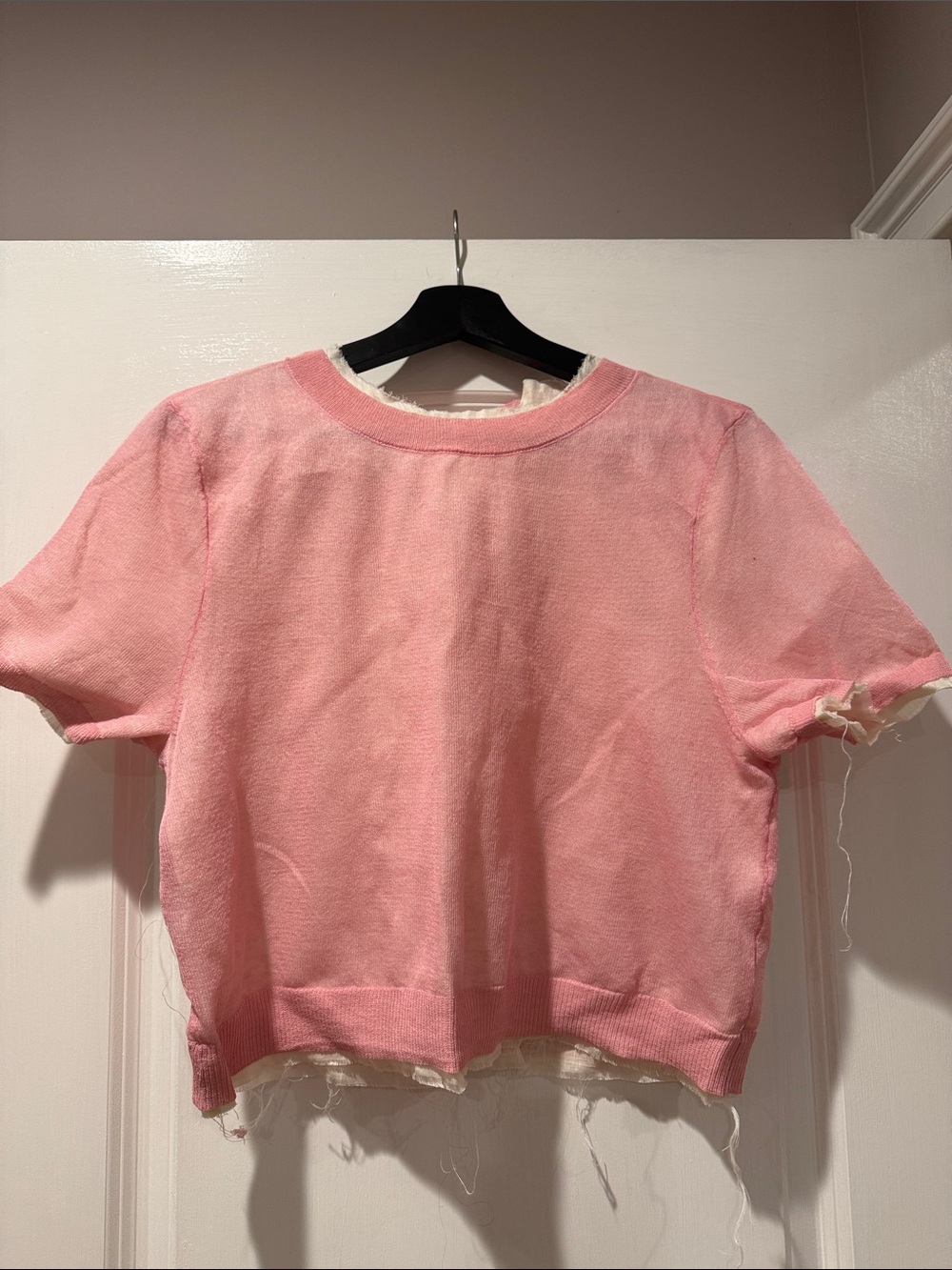 ZARA Pink Short Sleeve Top size S